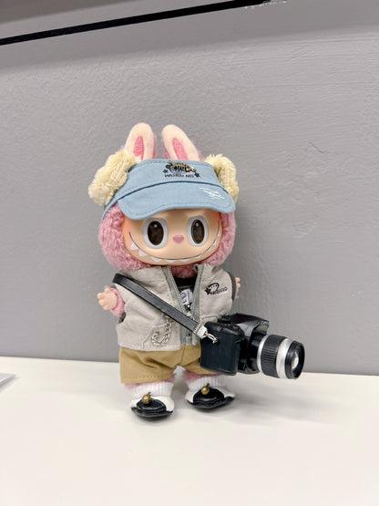 17cm Labubu Doll Clothes & Accessories - Macaron Style