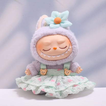Only baby clothes] one, two and three generations of pendants labubu clothes puffy gauze skirt hat suit cloth cloth for baby clothes