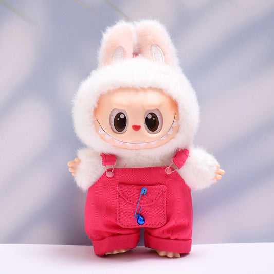Baby clothes only] one or two generation pendant labubu clothes colorful pocket suspenders suit suit cloth cloth baby clothes