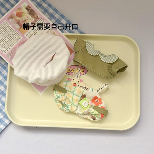 in stock 17cm Labubu Doll Clothes suit Doll Clothes for Cute Sitting Party Labubu Strappy Pants