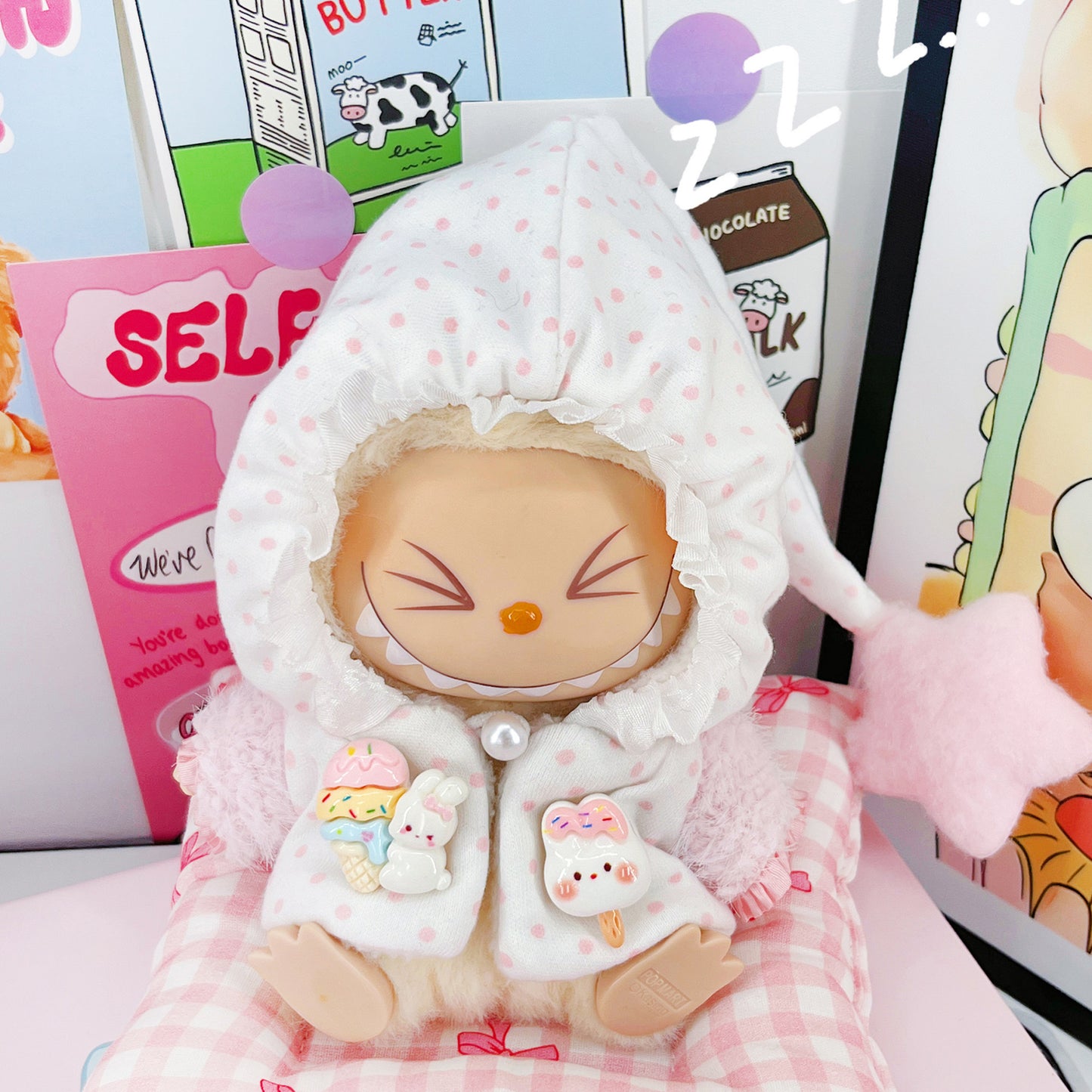 Labubu Doll Outfit Set - 17cm Vinyl Doll Clothes (Multiple Styles)