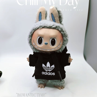 Labubu Doll Clothes - Cute Sweatshirt & Jeans Outfit for 1st & 2nd Gen