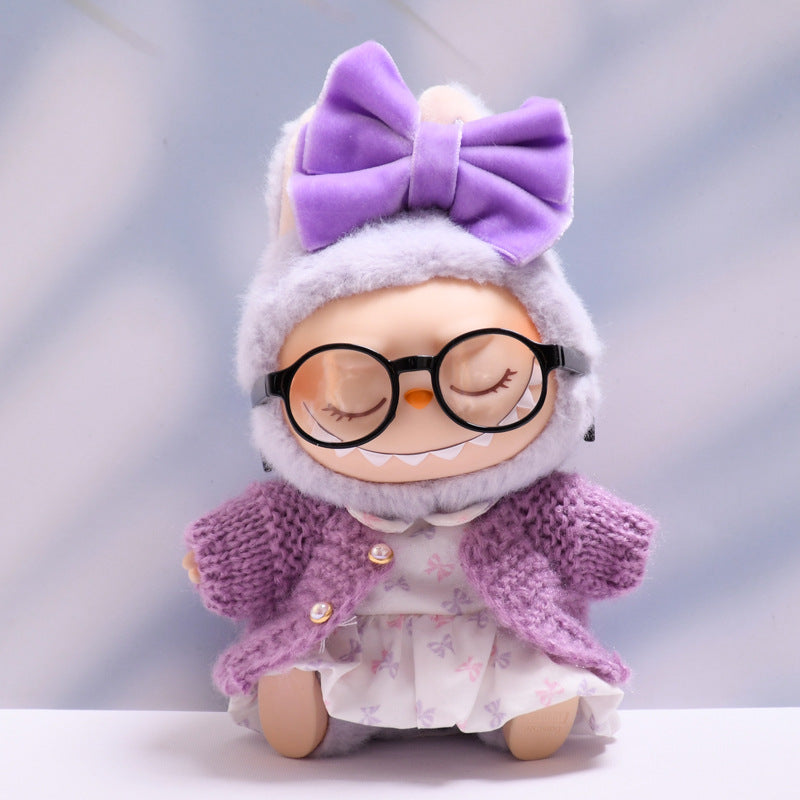 Only baby clothes] one or two generation pendant labubu clothes bow love skirt suit cloth baby clothes