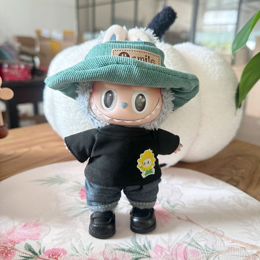 Clothes Only] 17CM Blind Box Labubu Doll Clothes Pendant LABUBU suit for New Photographers