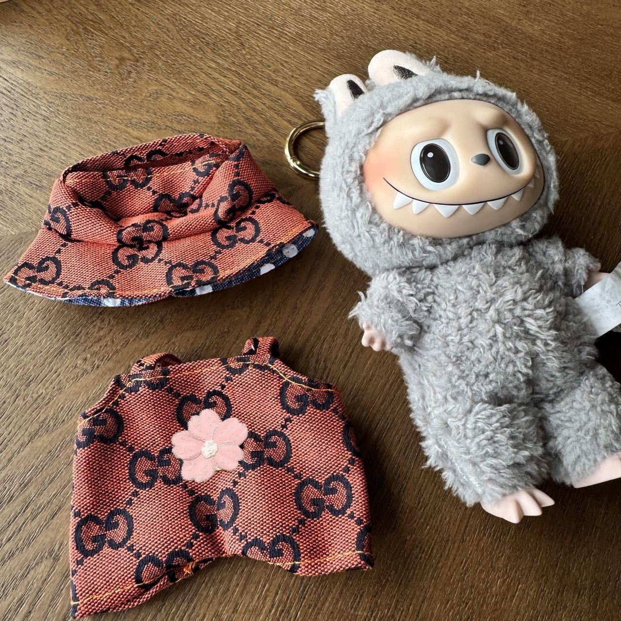 Labubu Doll Clothes Set - Casual Outfits with Replacement Letters