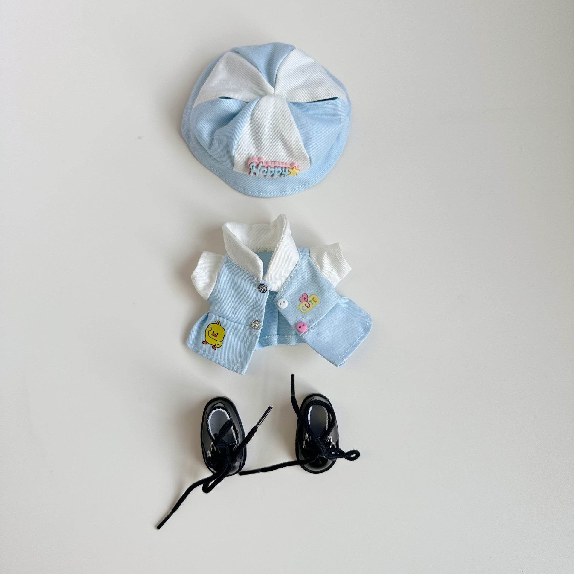 Only clothes] 17CM pendant cloth cloth clothes blind box Labubu baby clothes cute kindergarten suit to send girls