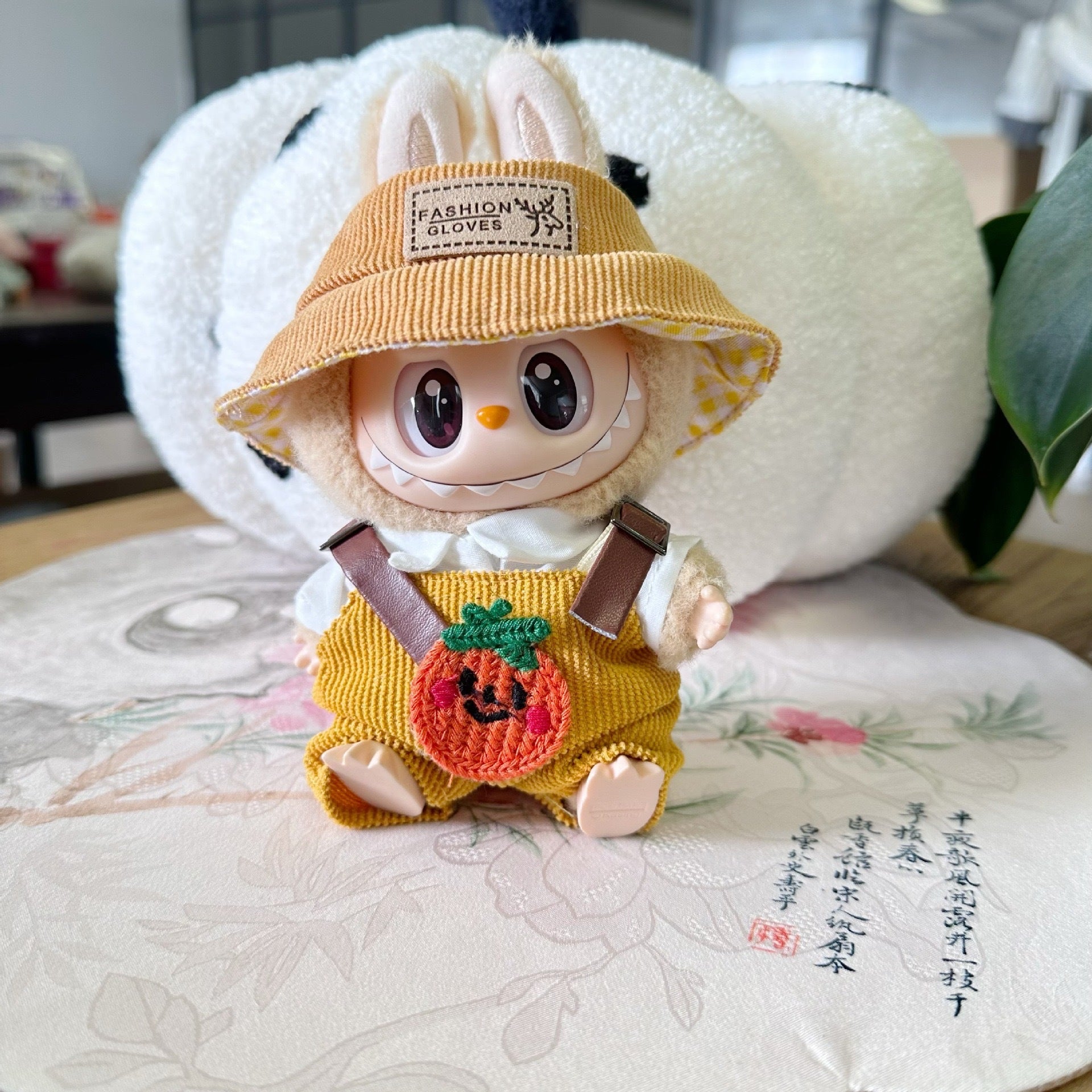 Only clothes] the first and second generation of Labubu doll clothes pull cloth sit party series baby clothes fruit suit