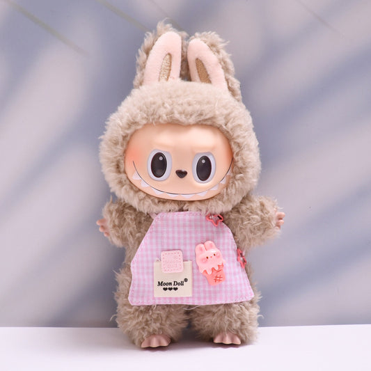 Only clothes] one or two generation blind box labubu clothes cute apron bellyband cloth cute baby clothes