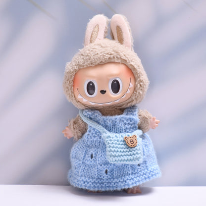 Labubu 2nd Gen Pendant Doll Wool Skirt & Bag Outfit - Baby Clothes Style