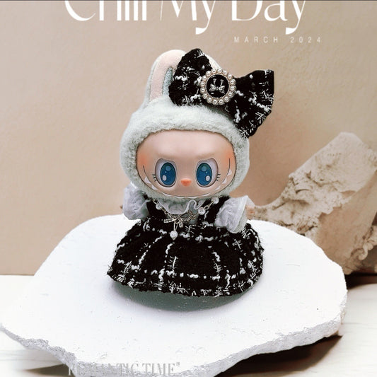 Labubu Doll Coat Outfit for 17cm Vinyl Pendant Dolls