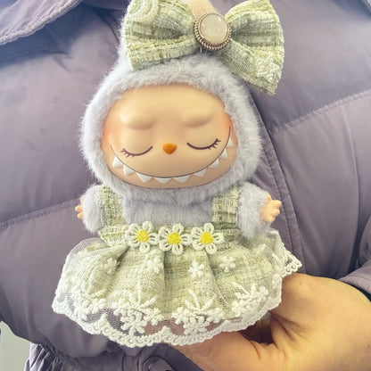 Pendant Rab Cloth Clothes One or Two Generation Blind Box LABUBU Sitting Party suit New Style for Red Pair Student Dress