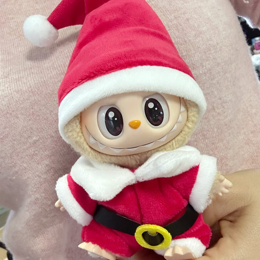 Only clothes] the first and second generation blind box labubu doll Christmas clothes LABUBU for the new year clothes hat