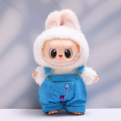 Only baby clothes] one or two generation pendant labubu clothes colorful pocket suspenders pants hat suit cloth baby clothes