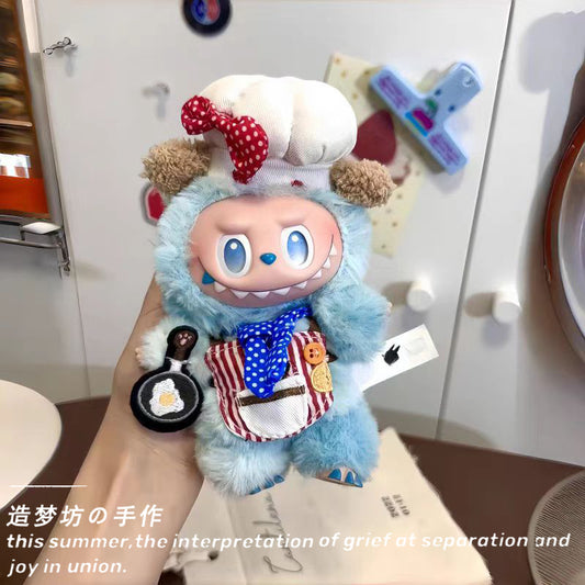 Labubu Doll Outfit - Overalls & Accessories Set