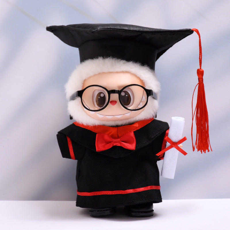 Only baby clothes] one, two and three generations of pendants labubu clothes graduation bachelor clothes suit labubu baby clothes