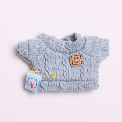 Labubu Doll Clothes - Smiley & Twist T-Shirts with Shorts Outfits