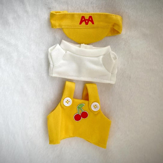 Labubu Doll Clothes Set - 3-Piece Outfit & Canvas Shoes for 16cm Vinyl Doll