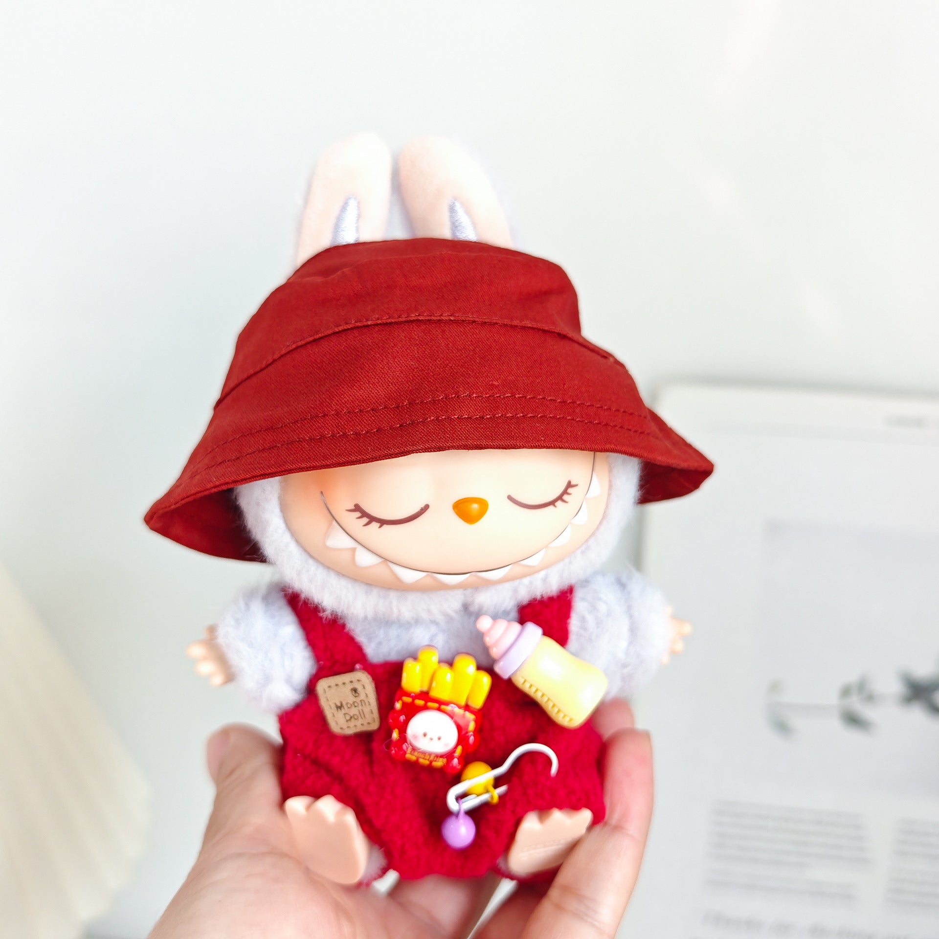 Labubu Doll Clothes & Accessories for 15-17cm Vinyl Dolls - Outfits, Hats, Shoes