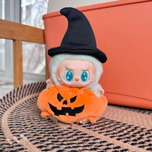 Clothes Only] Generation Two Blind Box Rab Sit Party Doll Clothes LABUBU Halloween Pumpkin suit