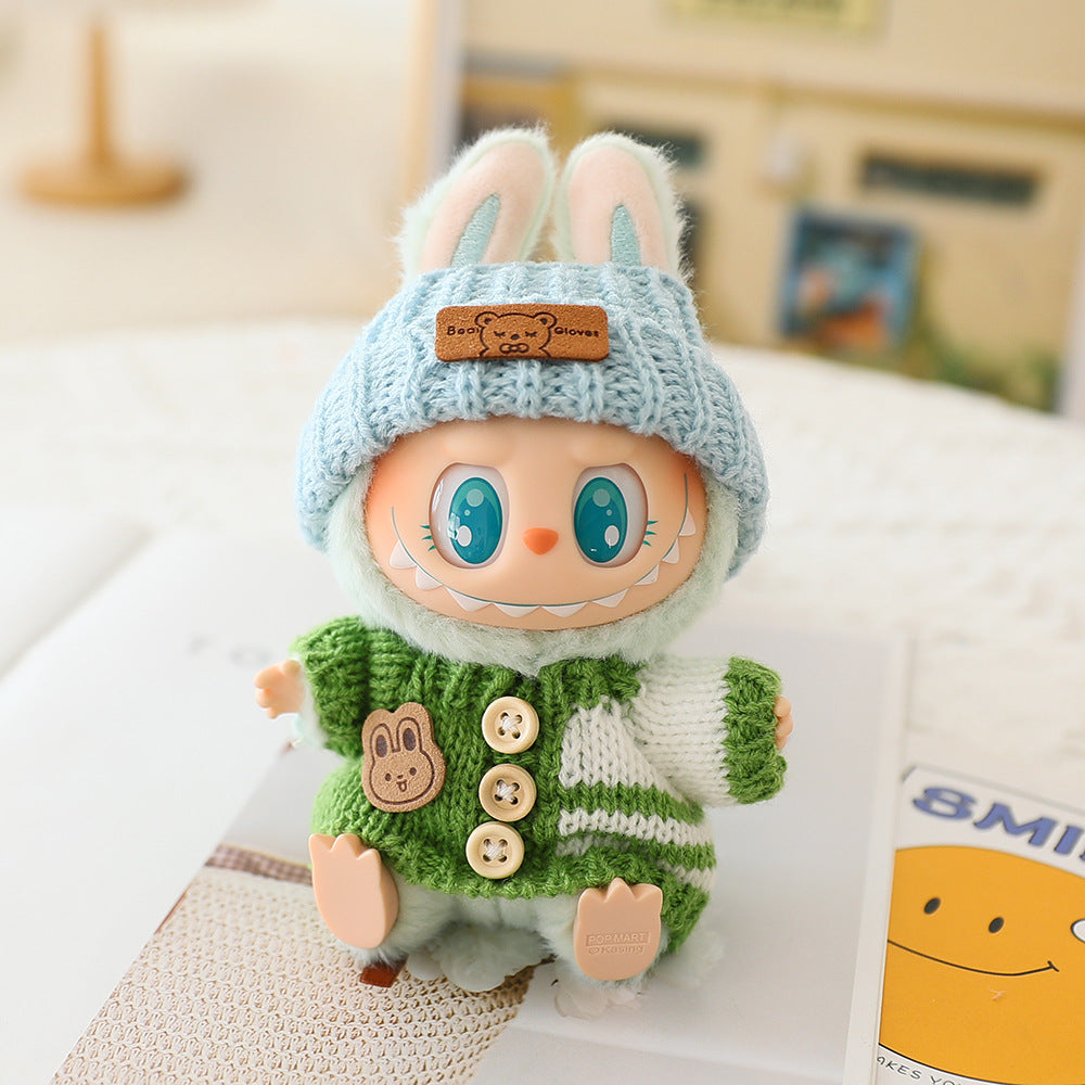 Labubu Baby Clothes Generation Two Generation Three Generation Labubu Clothes Wear Sweater Shoes Vinyl Pendant Replacement Glasses