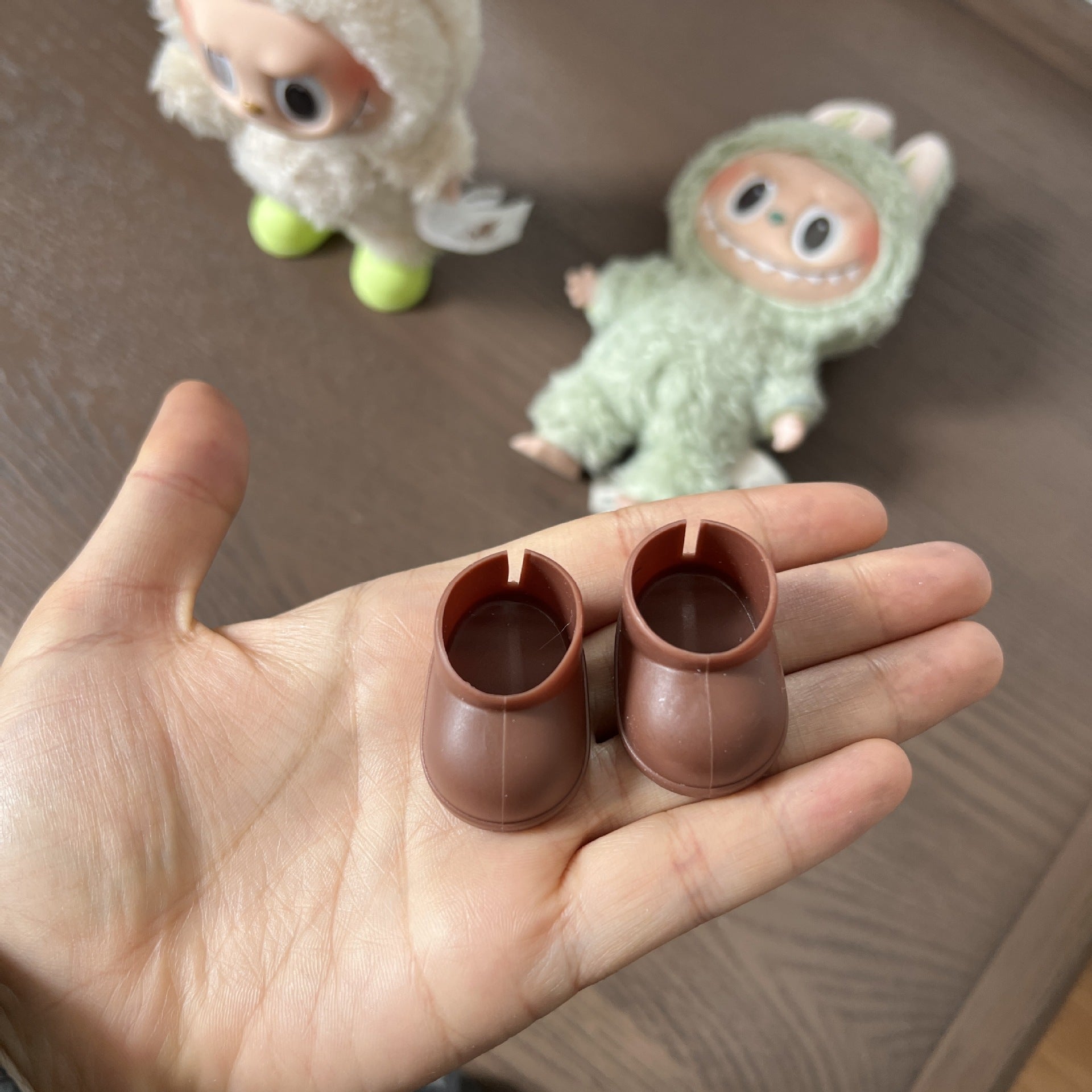 17cm Blind Box Rab Cloth Pendant Doll Hats Shoes Accessories Labubu Clothes Accessories Doll Toy Shoes