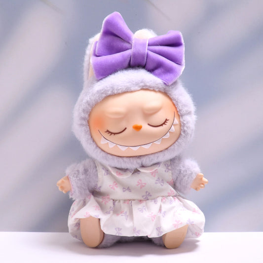 Only baby clothes] one or two generation pendant labubu clothes bow love skirt suit cloth baby clothes