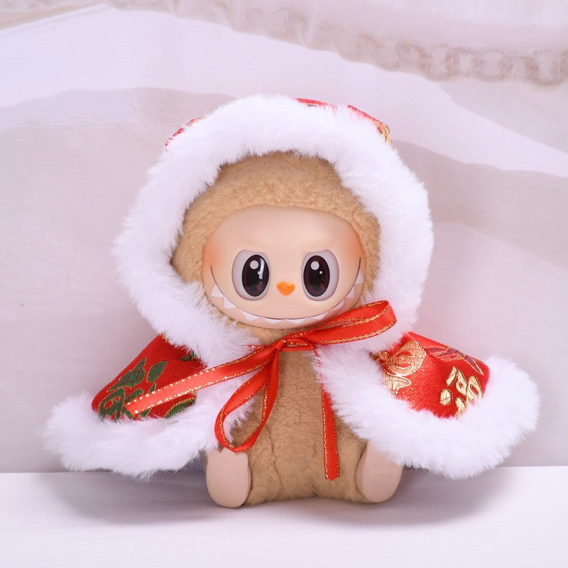 Labubu Doll New Year's Blessing Cloak & Tang Suit Outfit for 1st & 2nd Gen Pendants