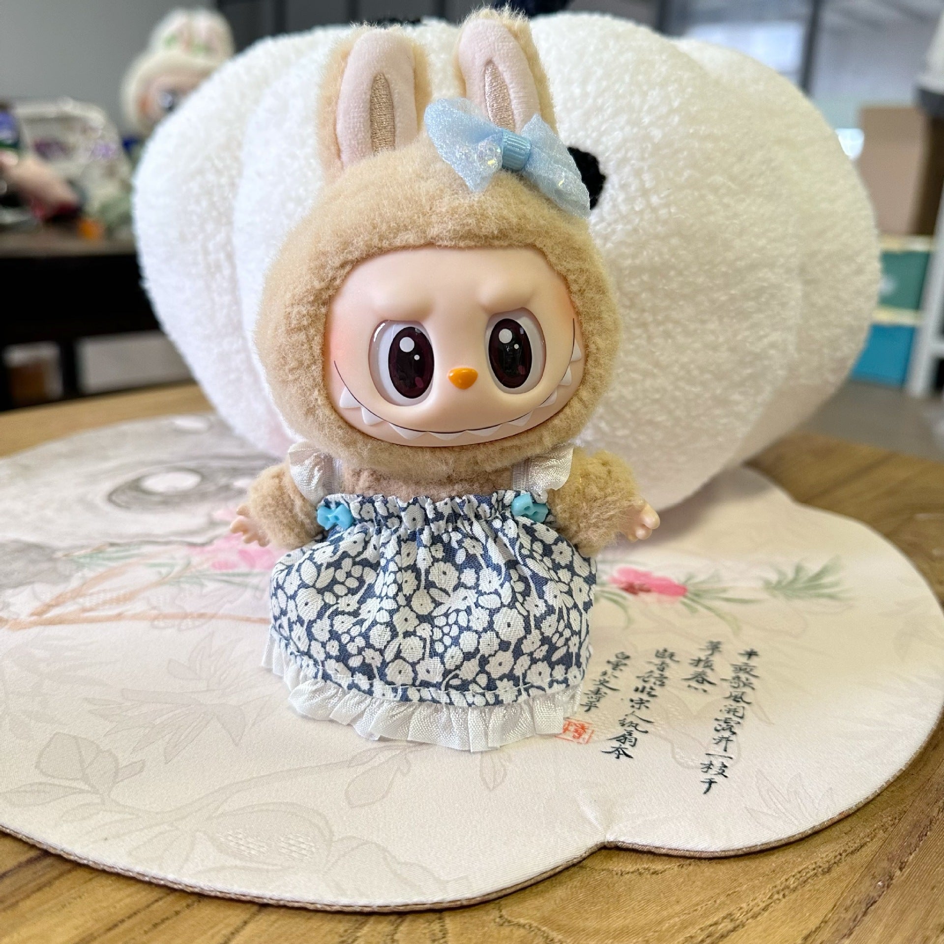 Only clothes] the first and second generation labubu doll clothes labubu sit party doll dress for sweet princess