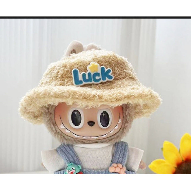 Only clothes] 17cm blind box cloth cloth pendant doll hat camera kettle shoes accessories Labubu doll