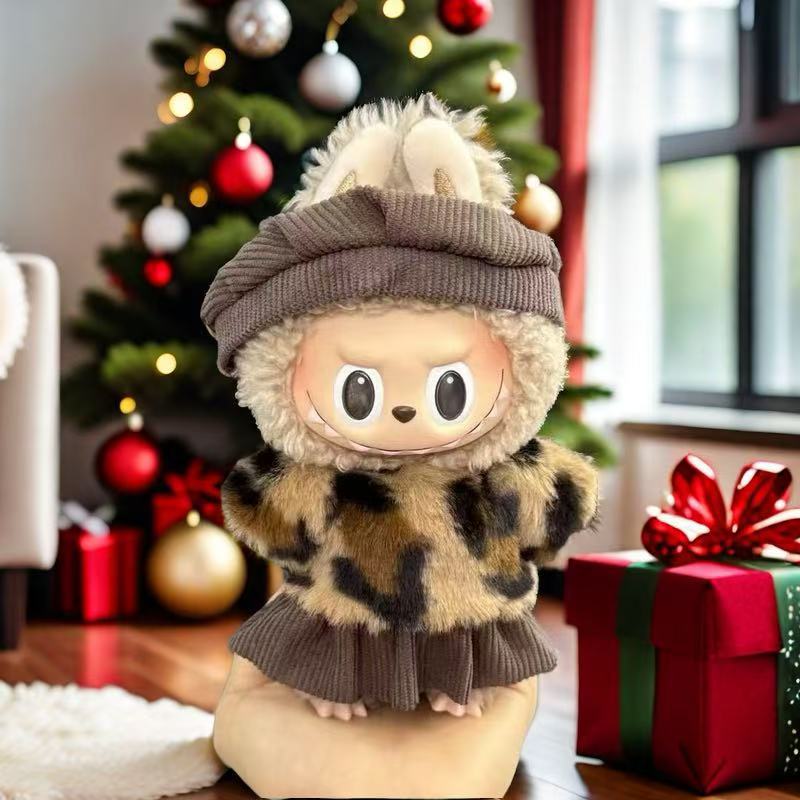 Wholesale labubu labubo doll clothes 17cm blind box pendant one or two generation vinyl doll replacement clothes suit