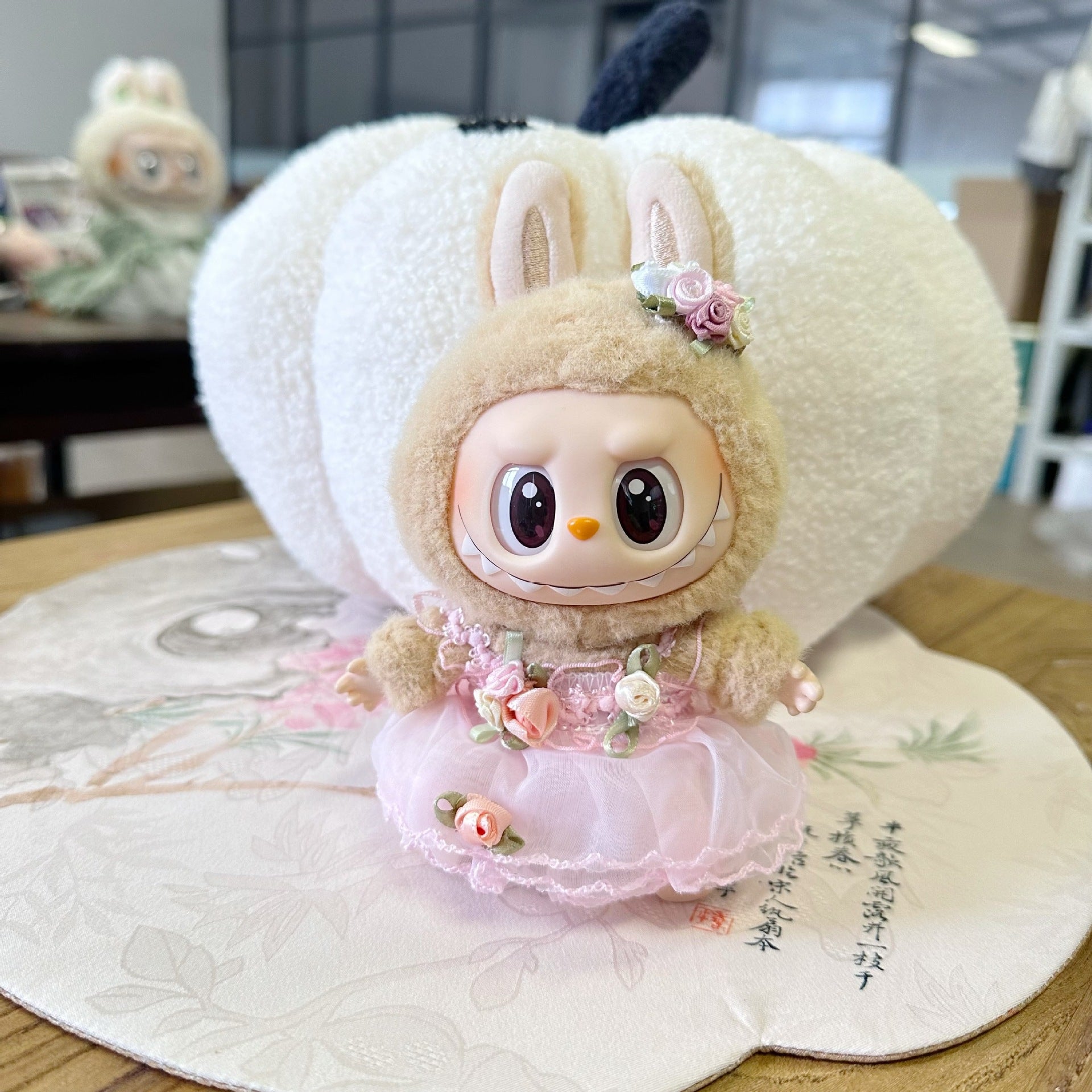 Only clothes] the first and second generation labubu doll clothes labubu sit party doll dress for sweet princess
