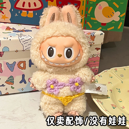 Labubu Baby Clothes Cute Skirt Bikini Hand-Knitted Cute Doll Clothes Doll Accessories