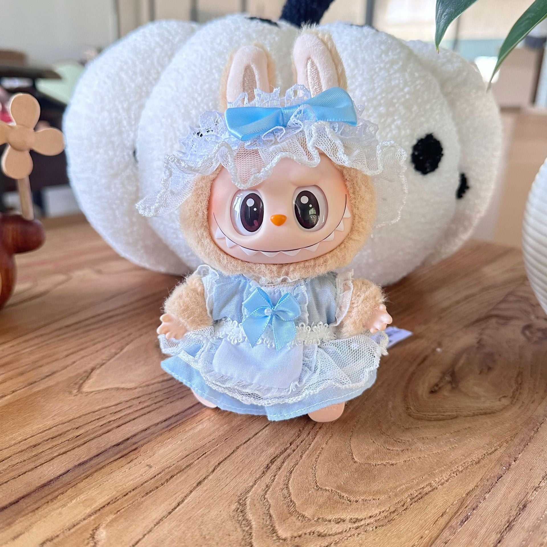 Only clothes] the first and second generation labubu doll clothes labubu sit party doll dress for sweet princess