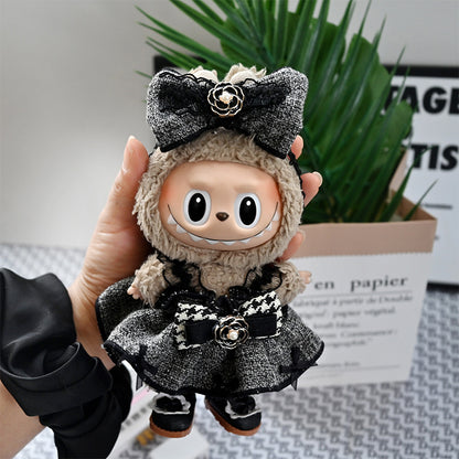 Clothes Only] Labubu Baby Clothes First, Second and Third Generation Tang Rubber Doll Pendant Clothes Small Fragrance Princess Series