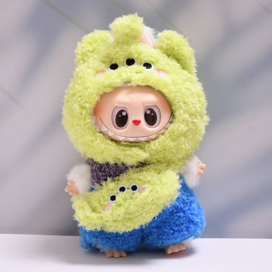 Only baby clothes] one or two generation pendant labubu clothes plush three-eyed monster dragon meow pull cloth baby clothes