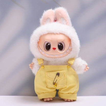 Baby clothes only] one or two generation pendant labubu clothes colorful pocket suspenders suit suit cloth cloth baby clothes