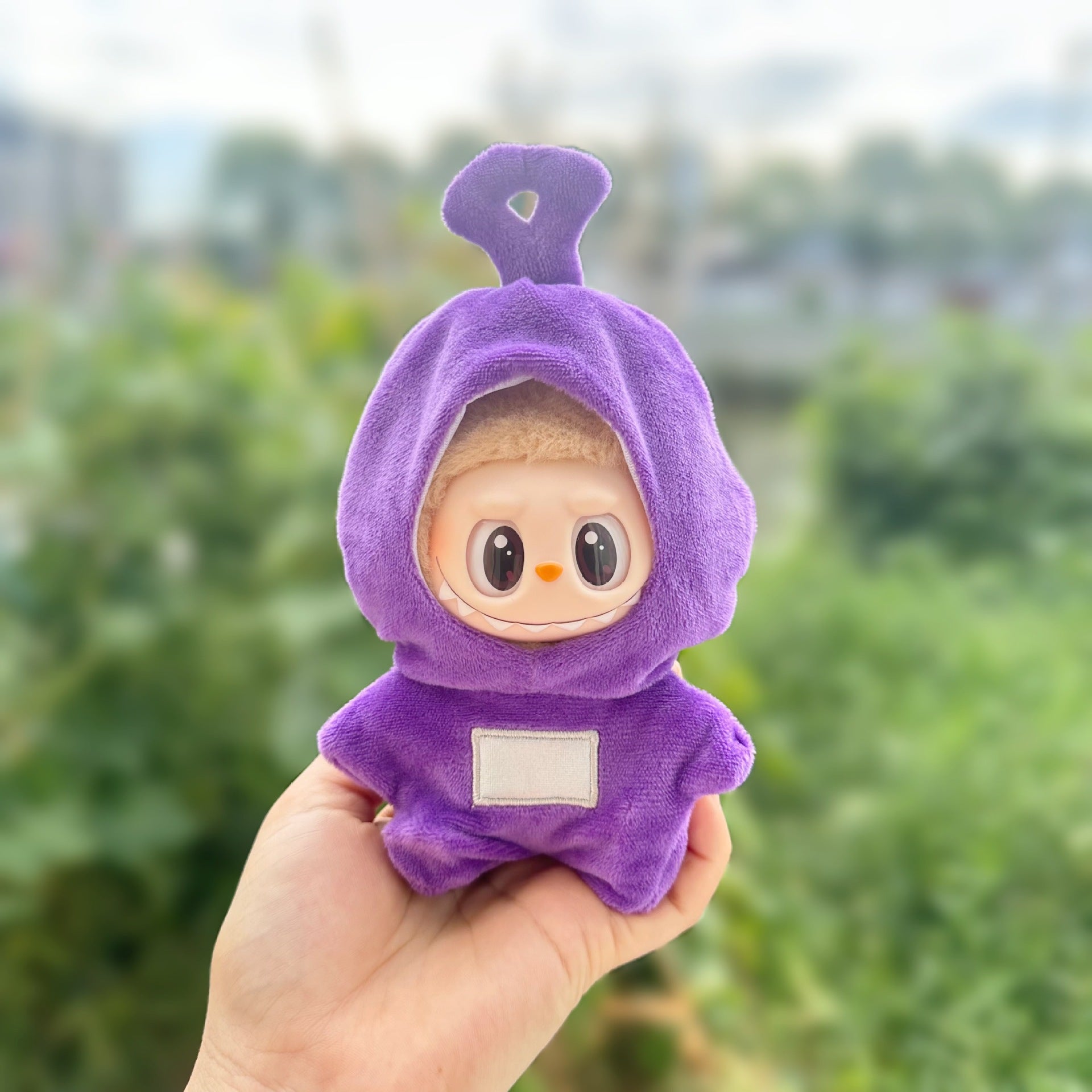 Clothes Only] Second Generation Vinyl Blind Box Rab Cloth Sit Party Doll Clothes Childhood Baby jumpsuit Crawling Clothing Cute