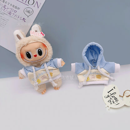 Labubu 17cm Doll Sweatshirt - Cute Outfit for Vinyl Doll