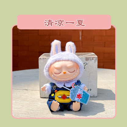 Labubu 15cm Sitting Doll Clothes - Macaron 2nd Gen Outfits