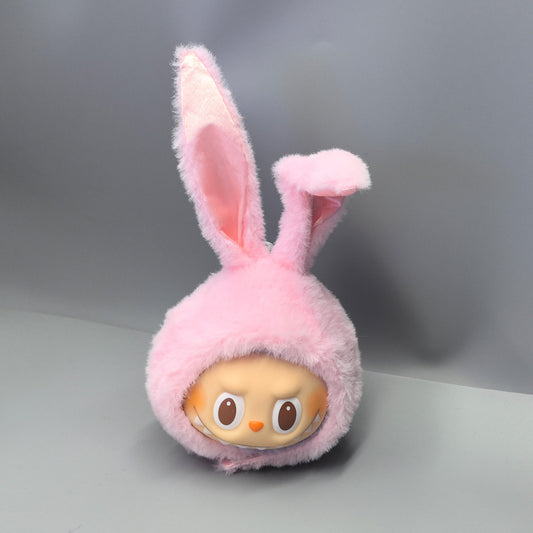First, Second and Third Generation Labubu Baby Clothes 17cm Labubu 10cm Cotton Doll Rabbit Plush Hat Cute Hat