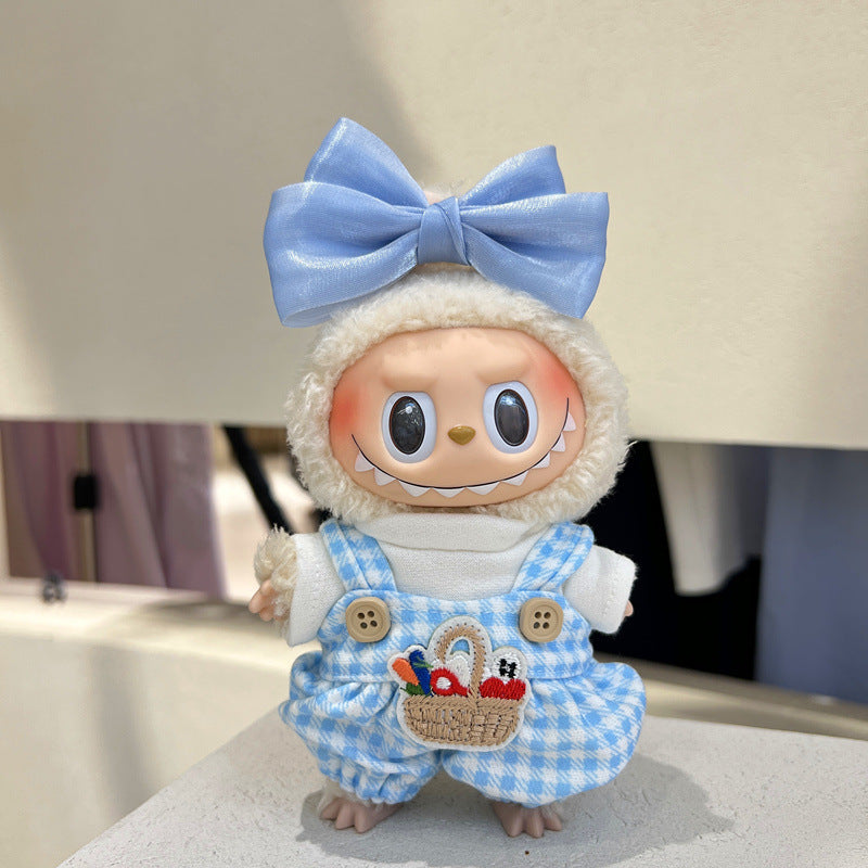 First and Second Generation Labubu Baby Clothes Pendant Labubu Clothes Baby Clothes Summer Skirt Jumpsuit Set Cute and Cute