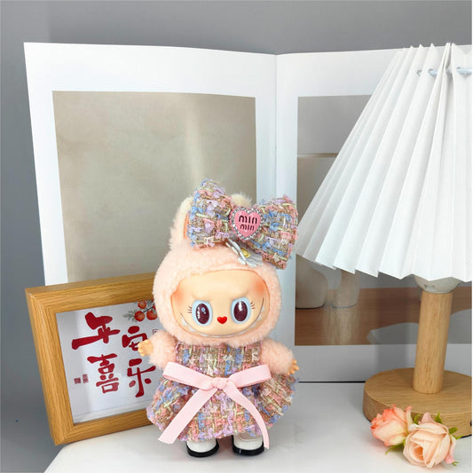 Labubu Doll Princess Dress & Skirt Outfit Set for 17cm Vinyl Doll