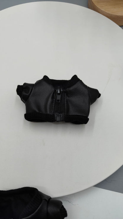 Labubu Doll Leather Outfit Set - 15cm Vinyl Doll Clothes
