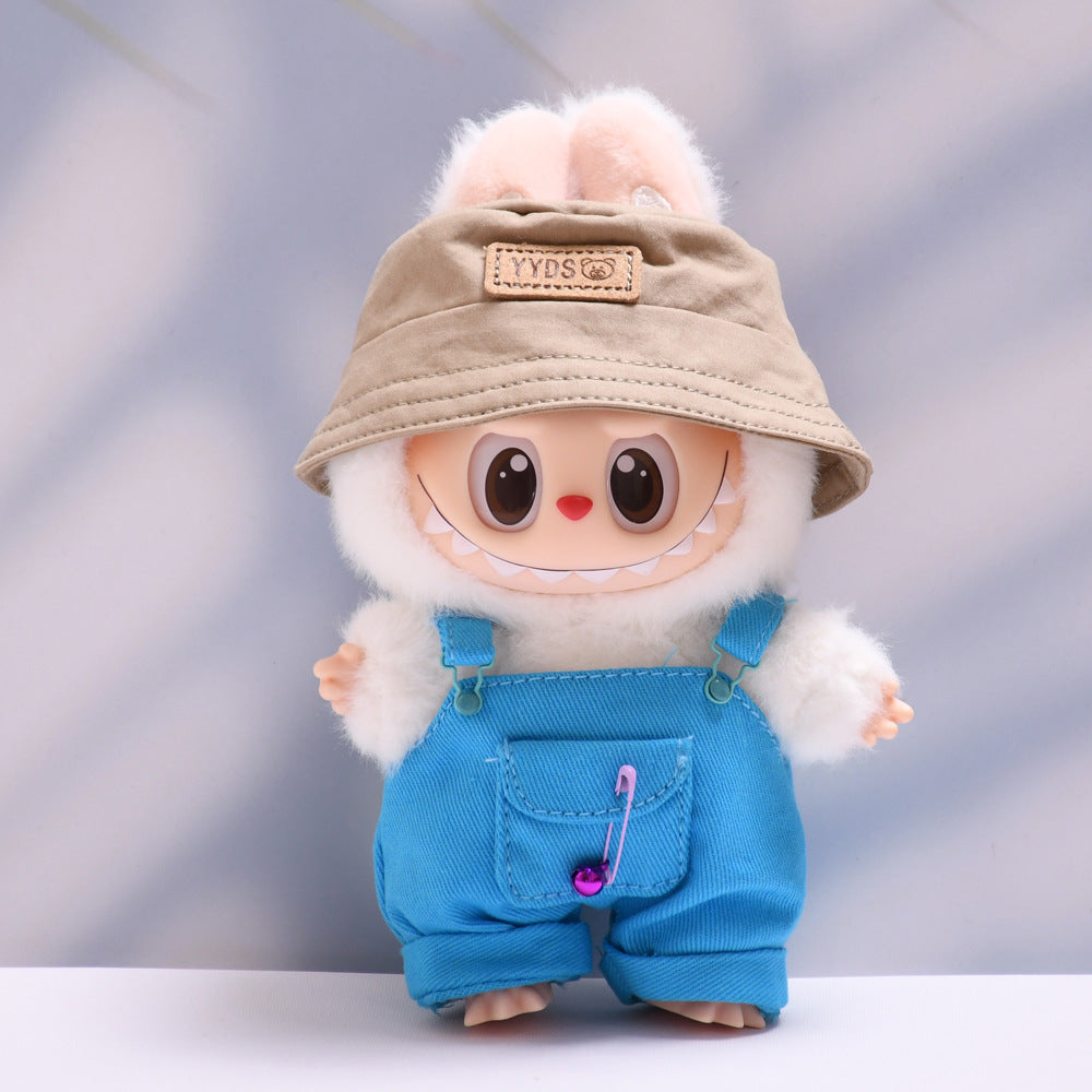 Baby clothes only] one or two generation pendant labubu clothes colorful pocket suspenders suit suit cloth cloth baby clothes