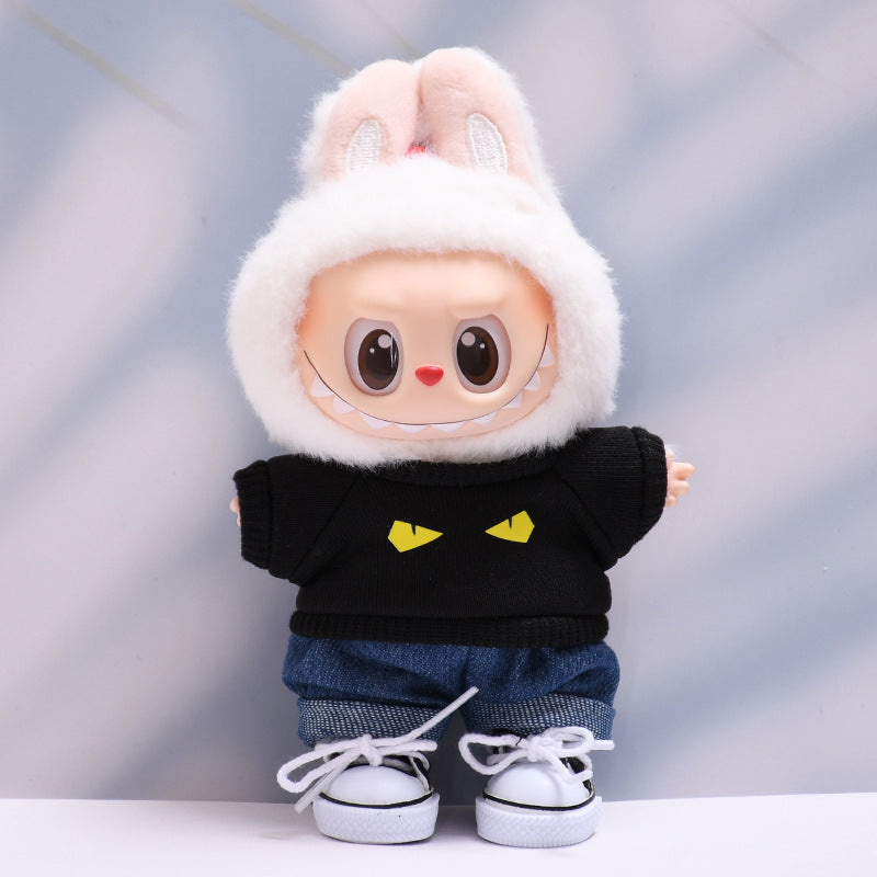 Only baby clothes] one or two generation pendant labubu clothes tide T-shirt jeans cap suit cloth baby clothes