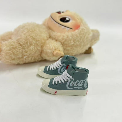 Labubu Plush Doll Clothes 17cm Plush Vinyl Doll Bag Hanging Replacement Shoe Model Pendant Blind Box