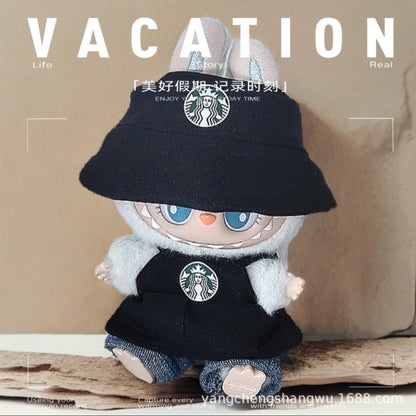 Labubu Doll Outfit Set - 1st & 2nd Gen Clothes (Green, Black, Brown)
