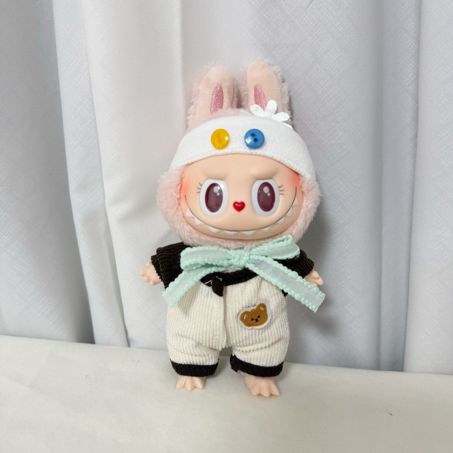 Clothes Only] First, Second and Third Generation Labubu Doll Clothes Pendants Labubu Replacement Cute Jumpsuit Set Cute