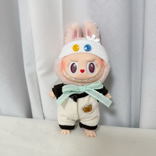 Clothes Only] First, Second and Third Generation Labubu Doll Clothes Pendants Labubu Replacement Cute Jumpsuit Set Cute