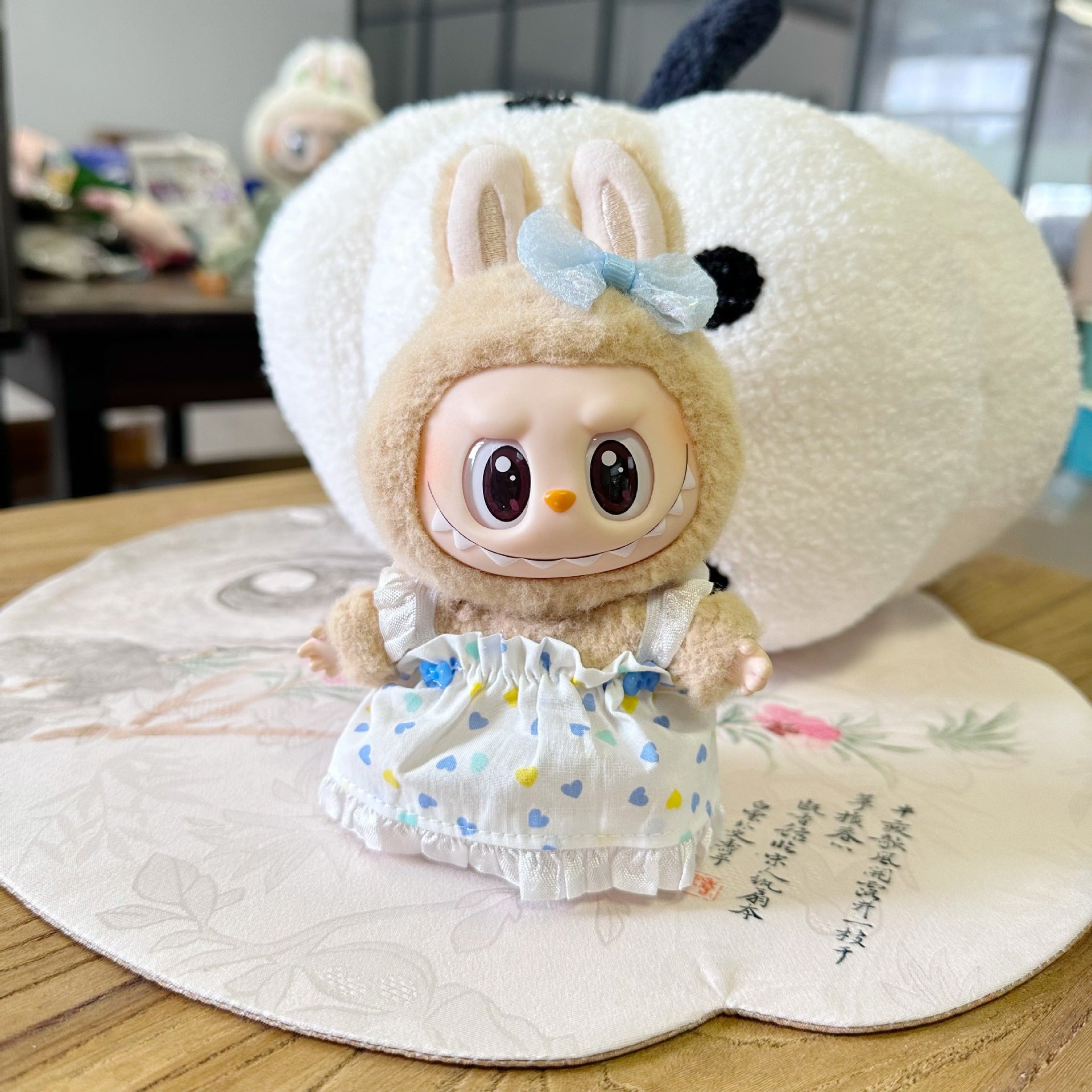 Only clothes] the first and second generation labubu doll clothes labubu sit party doll dress for sweet princess